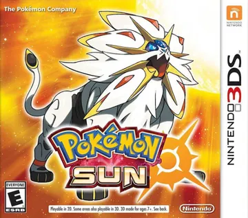 Pokemon Sun (Japan) box cover front